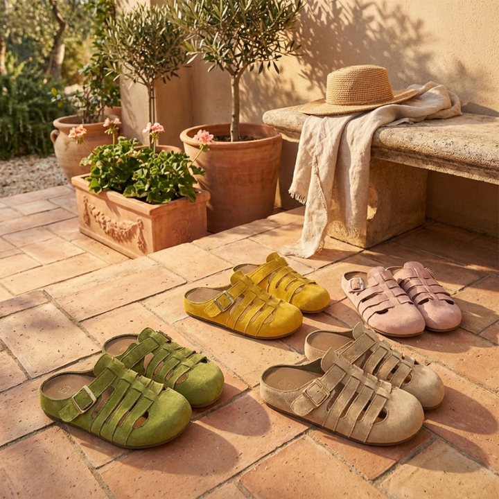 Emelina | Sandalias tipo mule con hebilla
