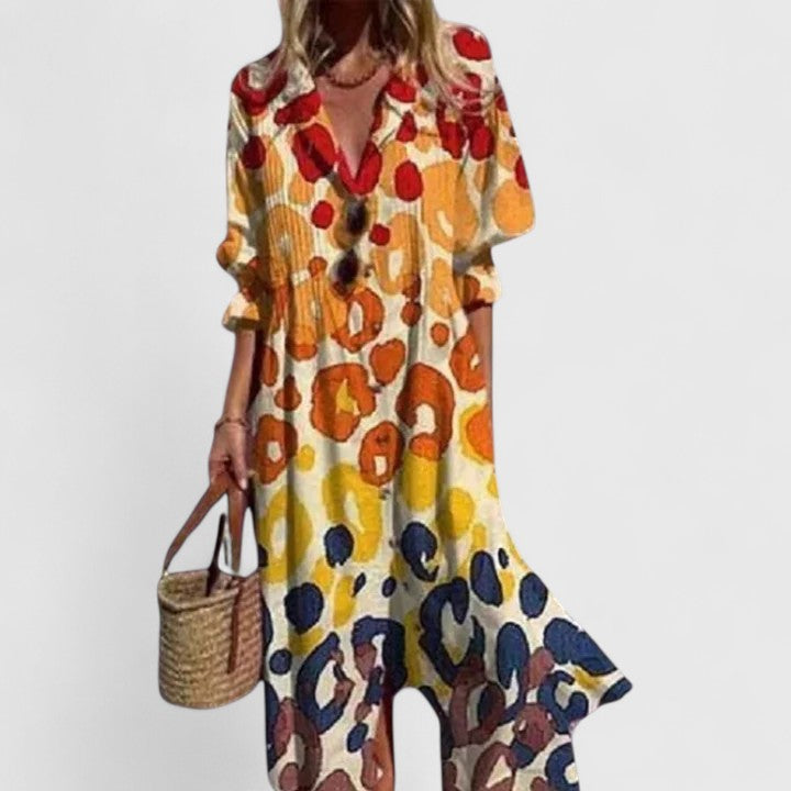 Salomé | Vestido largo boho estampado