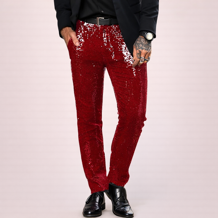 Raúl | Pantalón brillante de fiesta