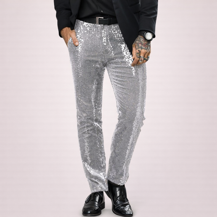 Raúl | Pantalón brillante de fiesta
