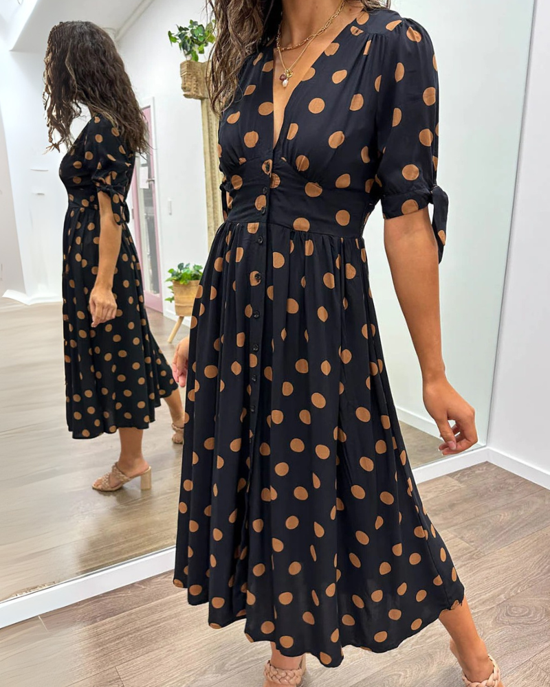 Anna | Vestido de Lunares Femenino y Chic