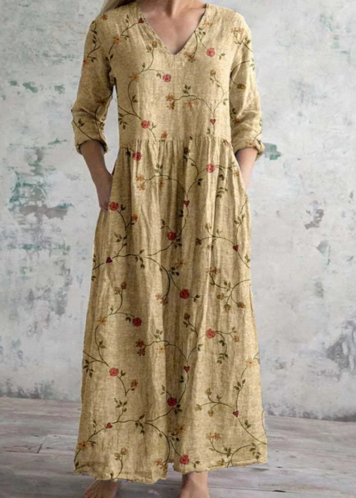 Ayleen | Vestido largo floral suelto