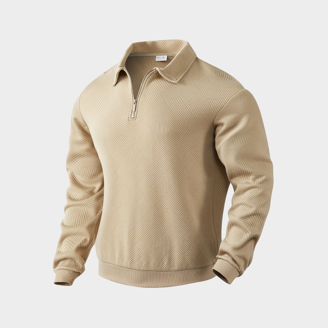 Florencio | Sweater texturado con medio cierre