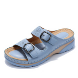 Isadora | Sandalias acolchadas de doble hebilla