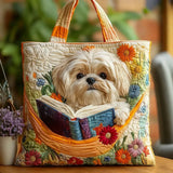 Carolina | Bolso tote acolchado arte perrito