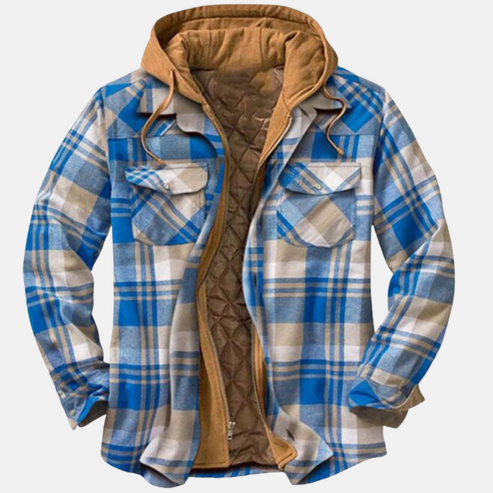 Heraldo | Chaqueta cuadrillé con capucha