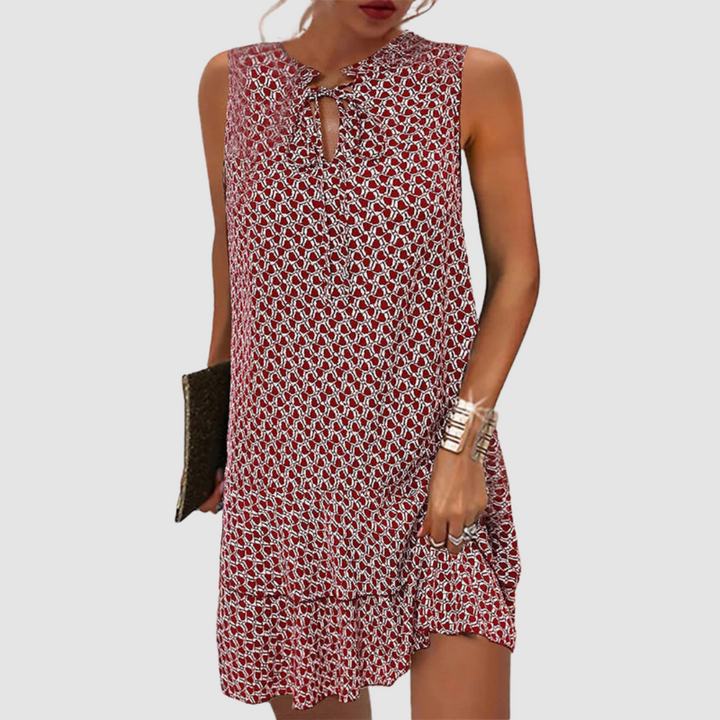 Quilen | Vestido sin mangas estampado