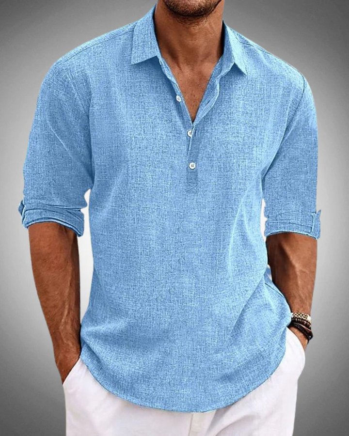 Guillermo | Camisa clásica de media botonadura