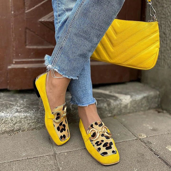 Nina | Mocasines con detalle animal print