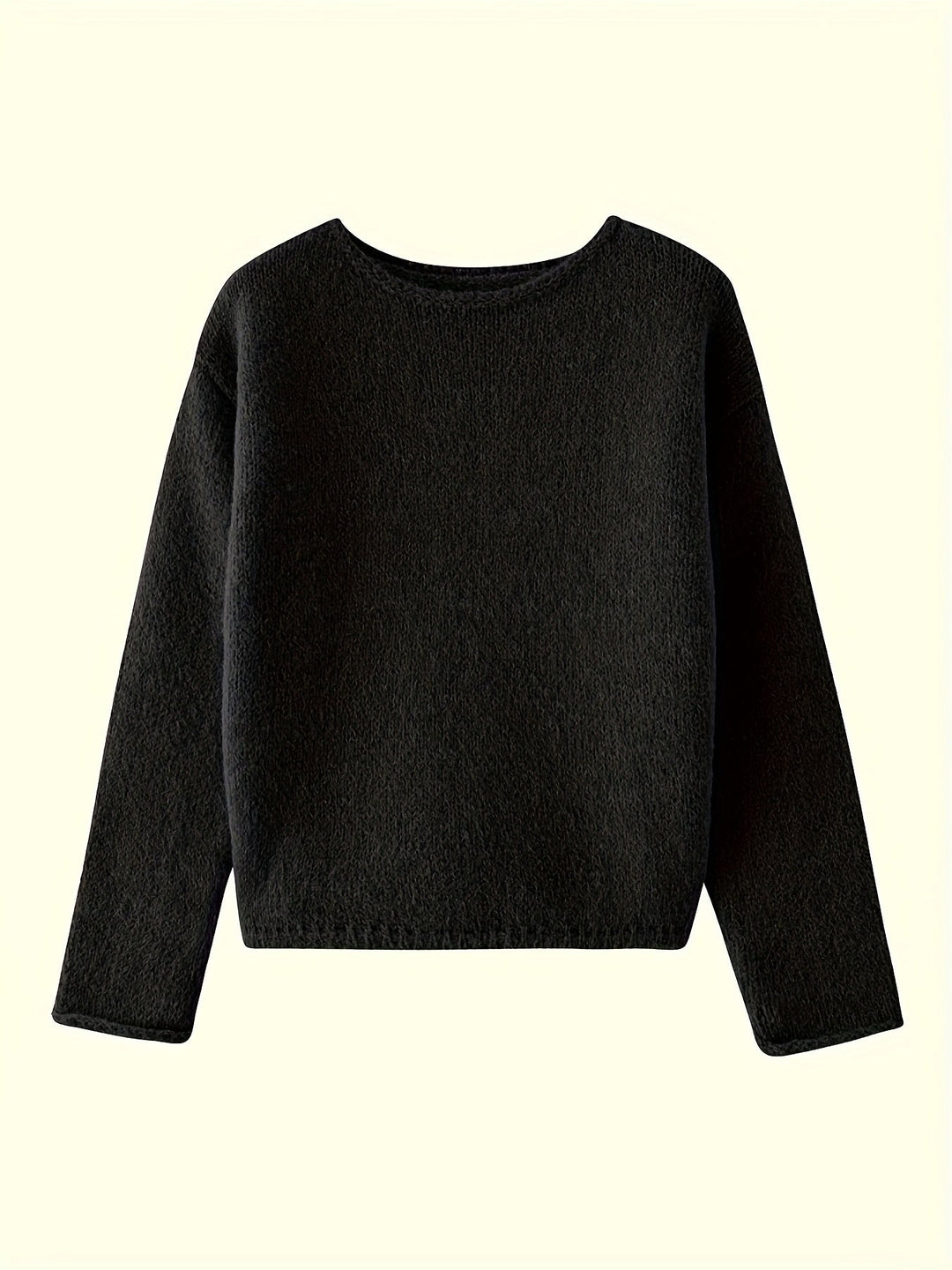 Escarlet | Sweater cuello redondo holgado