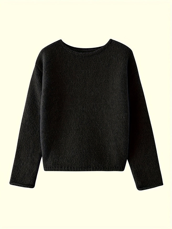 Escarlet | Sweater cuello redondo holgado