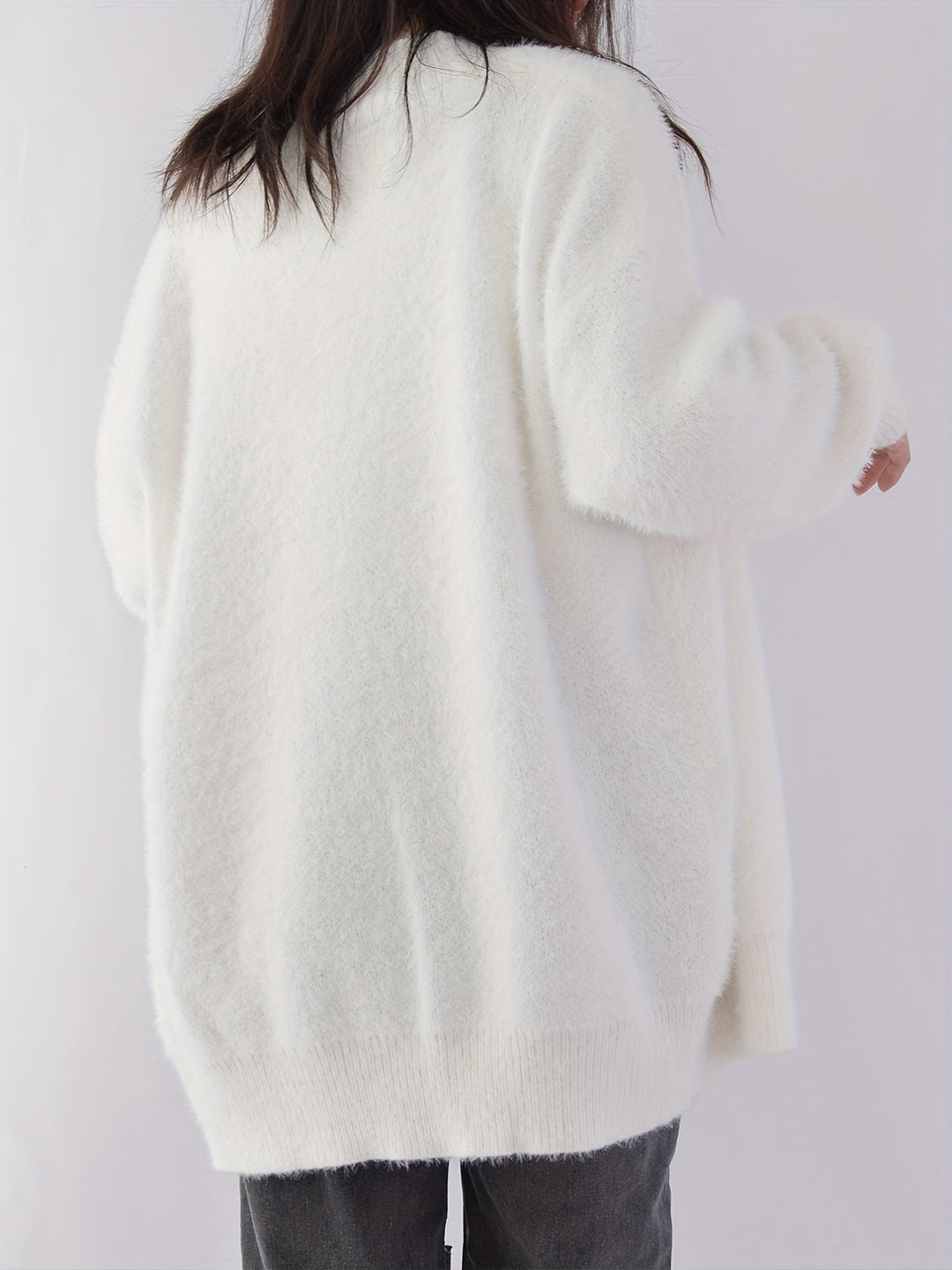 María Alejandra | Cardigan suave de tejido peludito