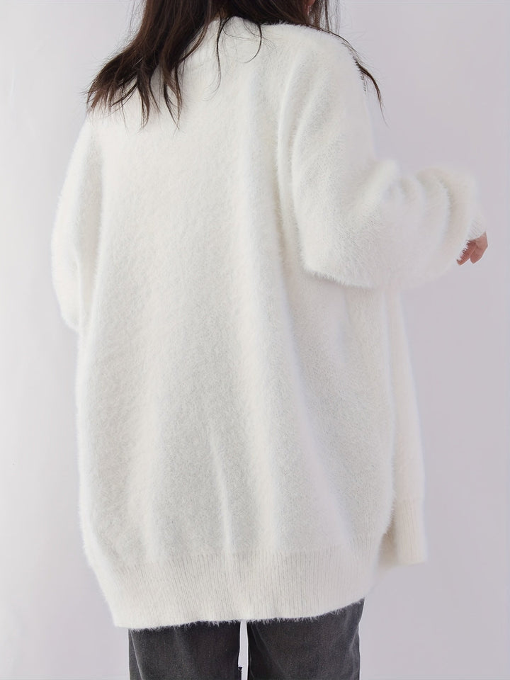 María Alejandra | Cardigan suave de tejido peludito