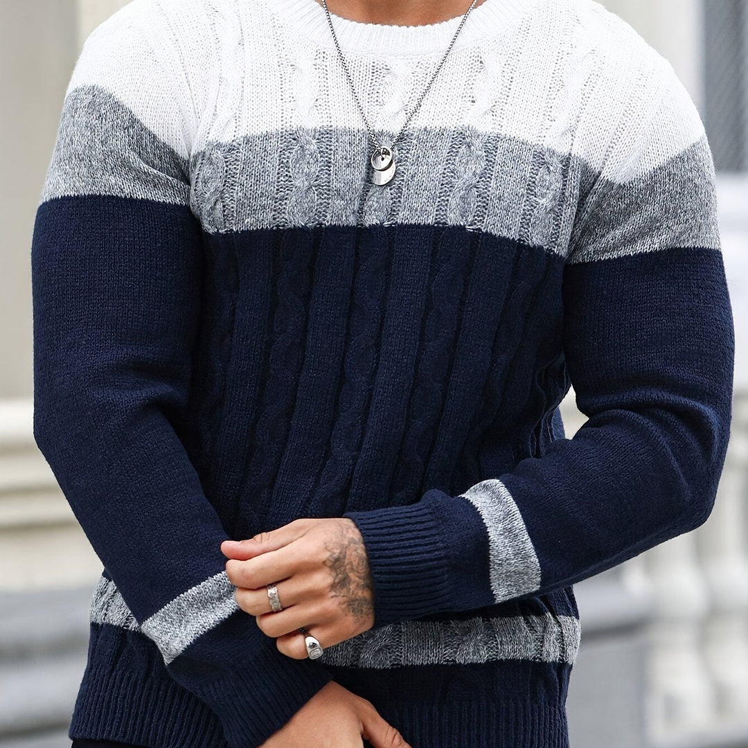 Alexi | Sweater de punto color block