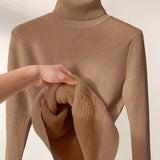 Linda | Sweater cuello alto con forro afelpado