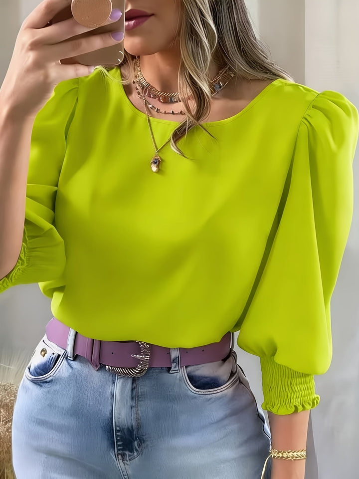 Cataleya | Blusa de mangas abullonadas