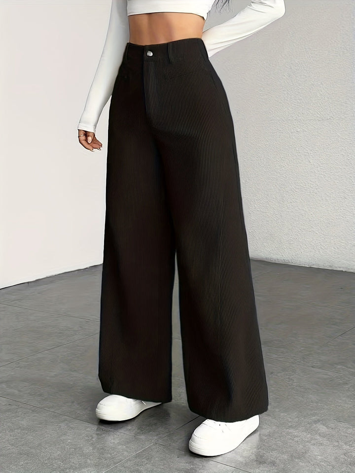 Oriana | Pantalón de tiro alto pierna ancha