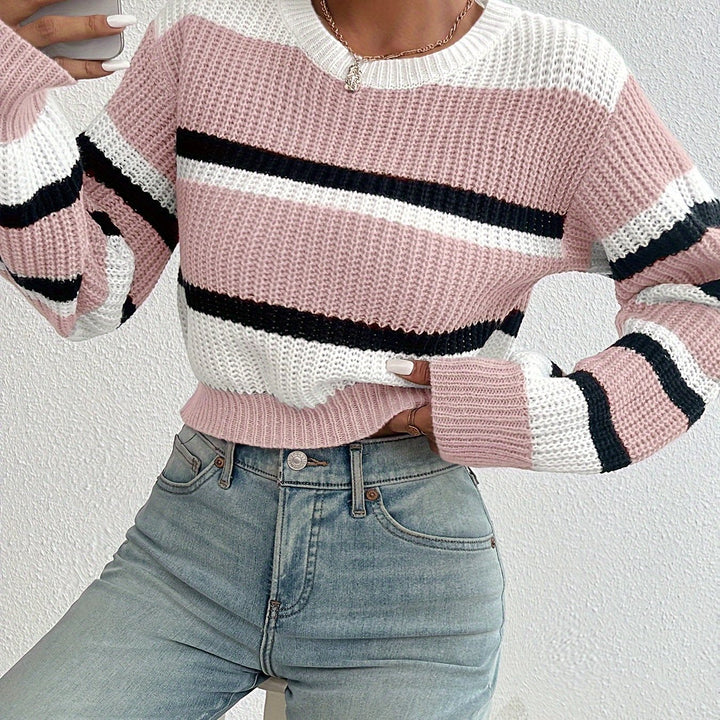 Quidel | Sweater a rayas en bloques de color