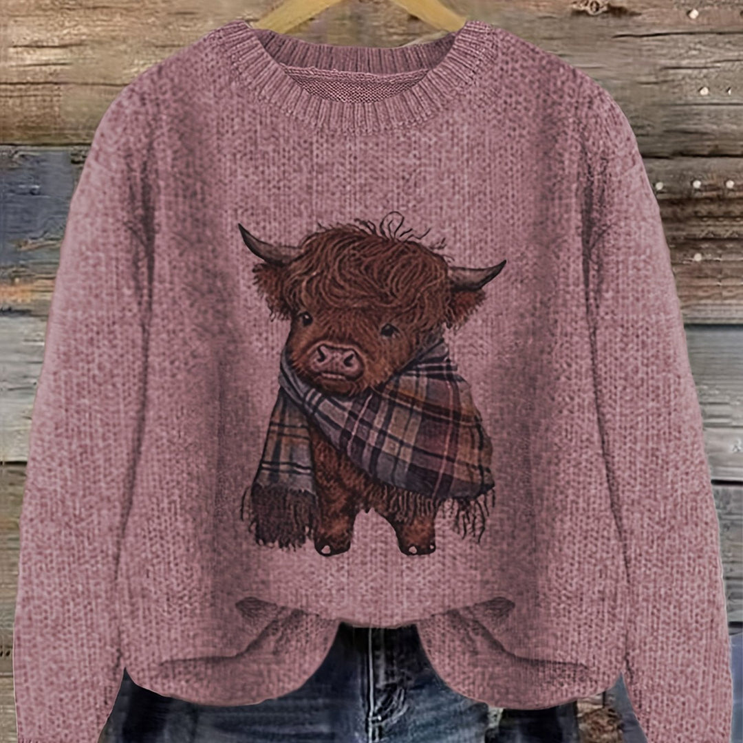 Kiara | Sweater cuello redondo holgado