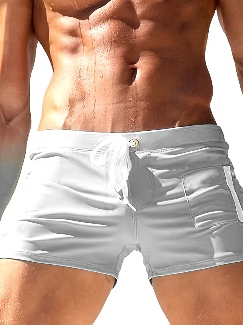 Constantino | Shorts de baño tipo bóxer con cierre