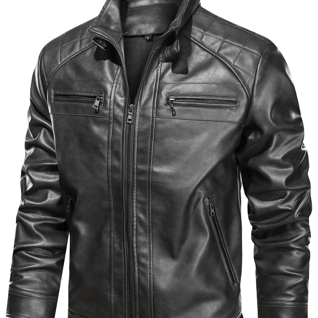 Recaredo | Chaqueta biker con cuello alto