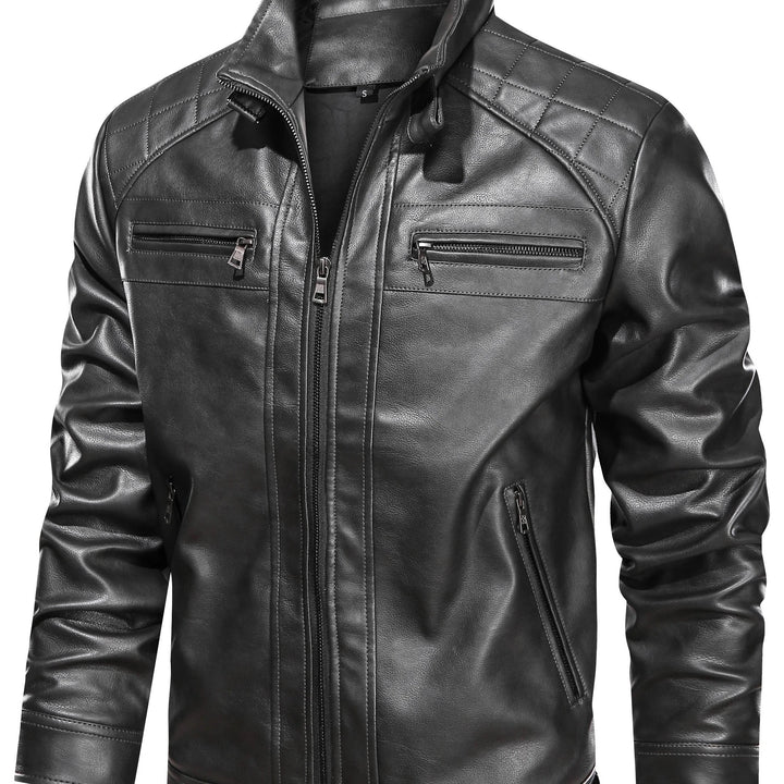 Recaredo | Chaqueta biker con cuello alto