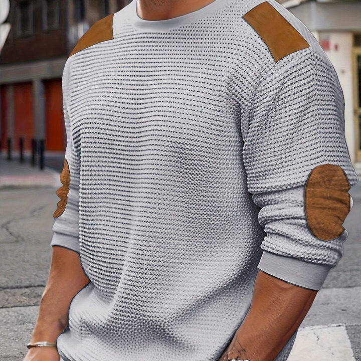 Emilio | Sweater texturado con coderas