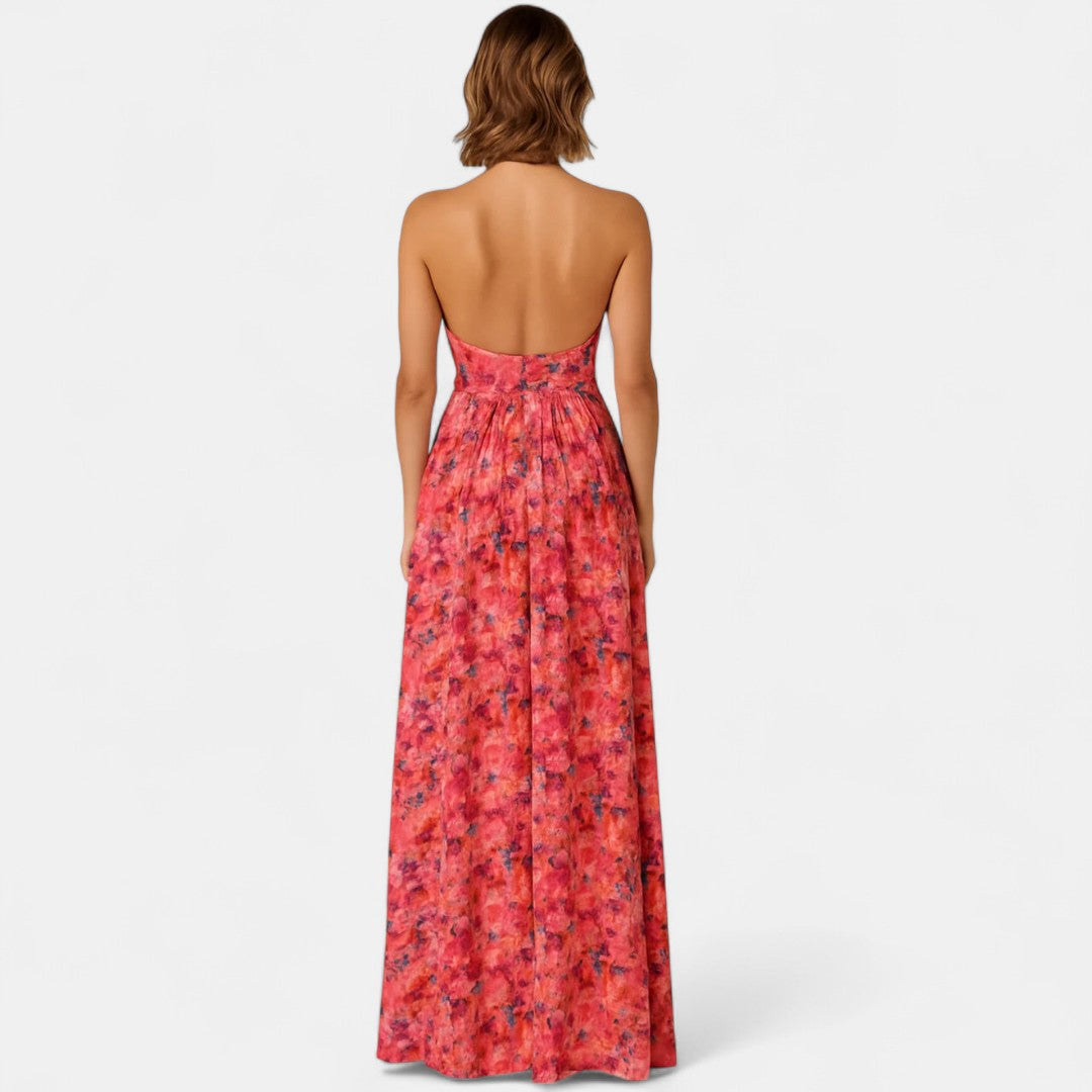Isa Luna | Vestido Espalda Descubierta Floral
