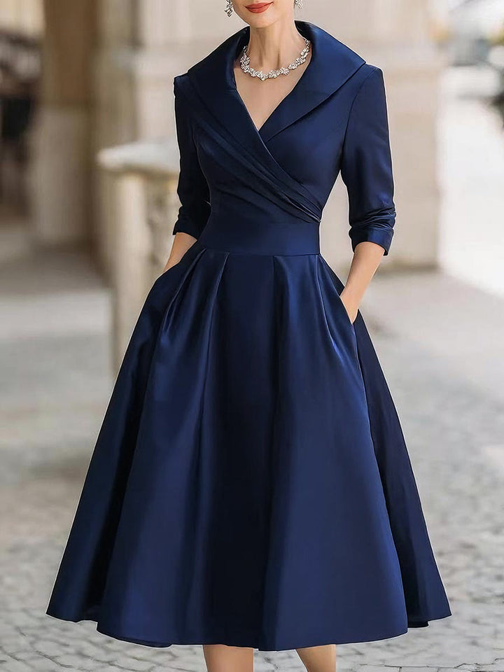 Bernardita | Vestido midi de fiesta con escote en V