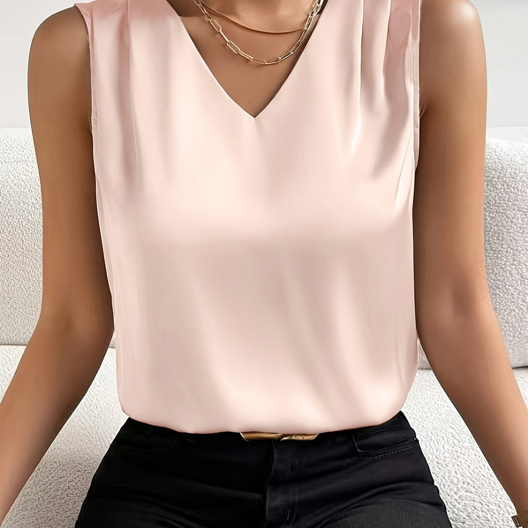 Cleofé | Top sin mangas escote V