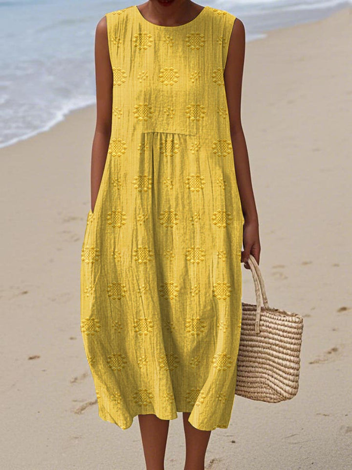 Licán | Vestido midi de verano con bolsillos