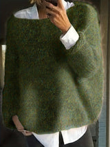 Escarlet | Sweater cuello redondo holgado