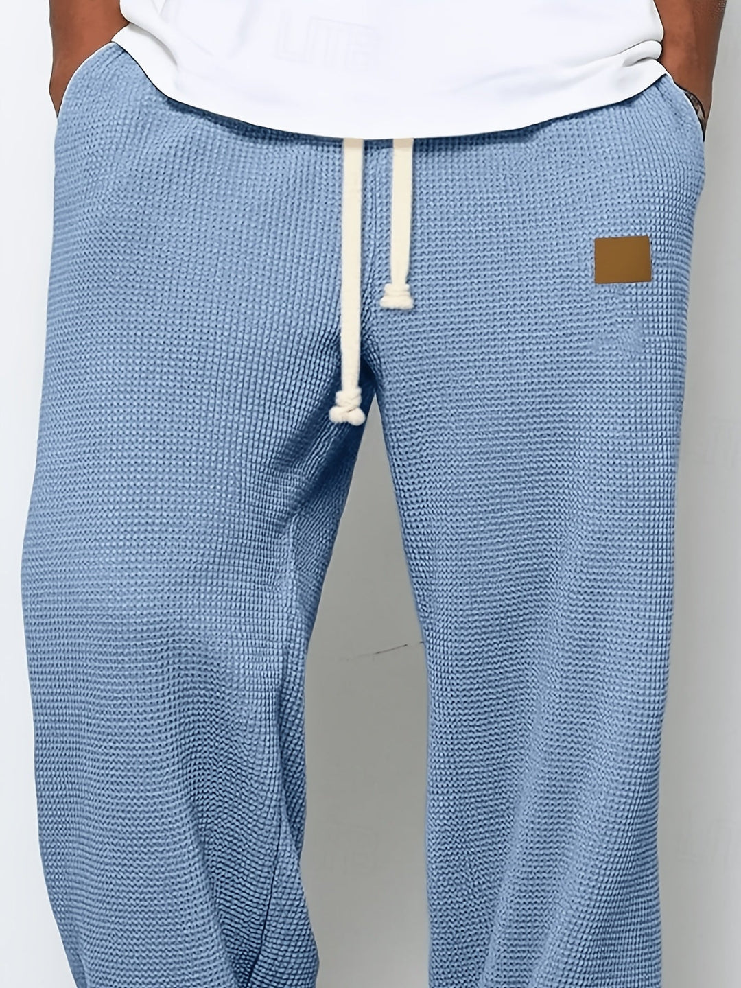 Pablo | Pantalón holgado con textura waffle