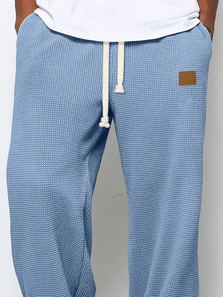 Pablo | Pantalón holgado con textura waffle