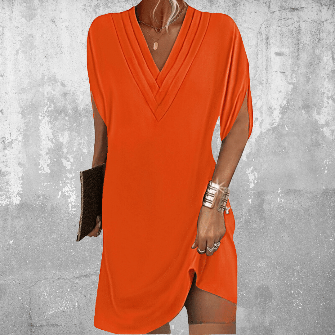 Morgana | Vestido recto escote V