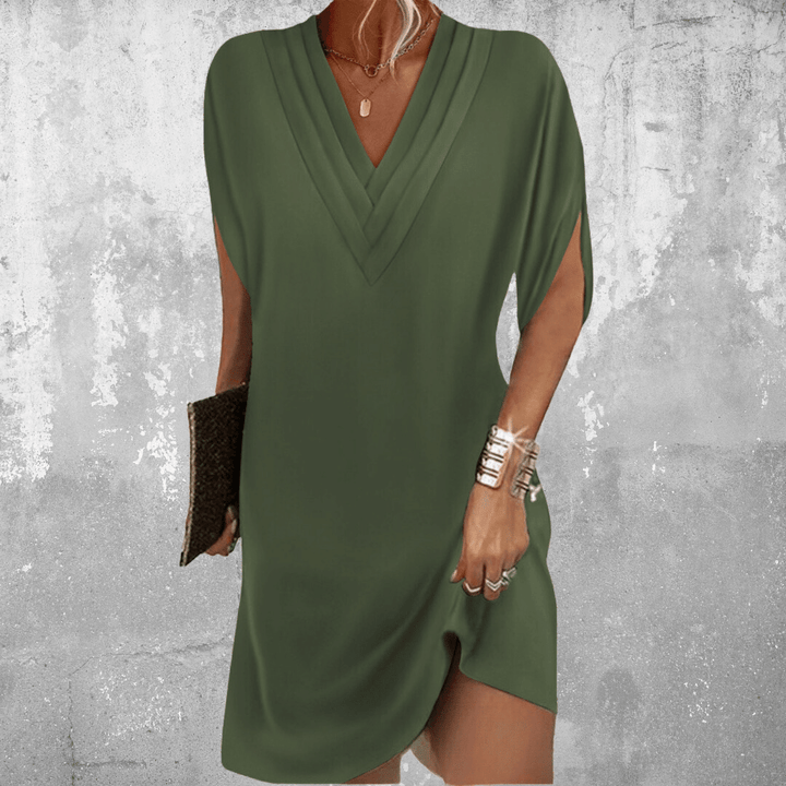 Morgana | Vestido recto escote V