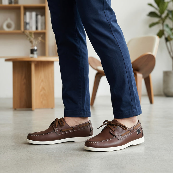 Damián | Zapatos náuticos con cordones para hombre