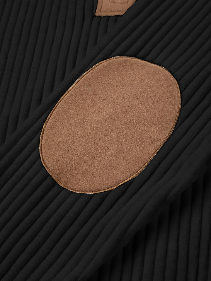 Dante | Sweater bicolor con cierre corto