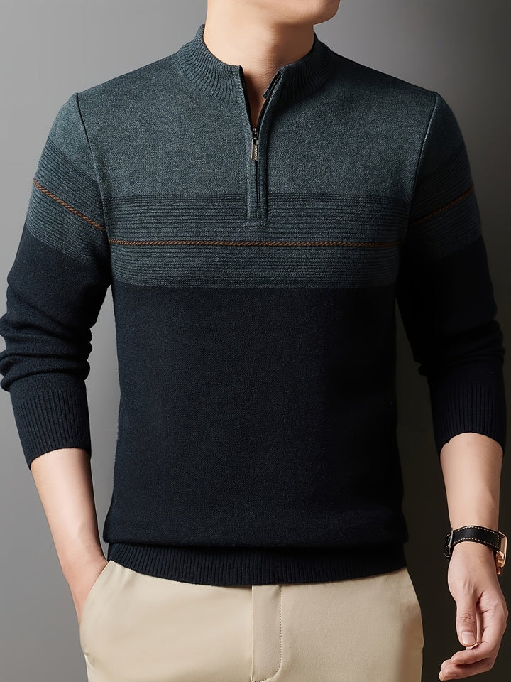 Dylan | Sweater con cuello alto y media cremallera