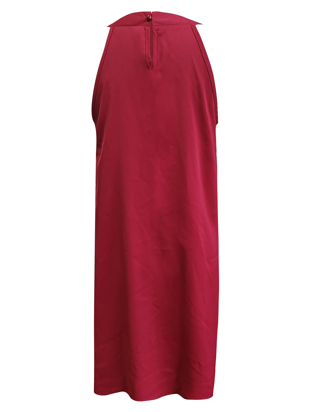 Marta Elena | Vestido sin mangas con escote aplicado