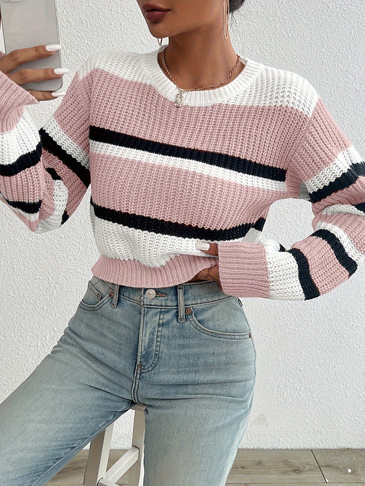 Quidel | Sweater a rayas en bloques de color