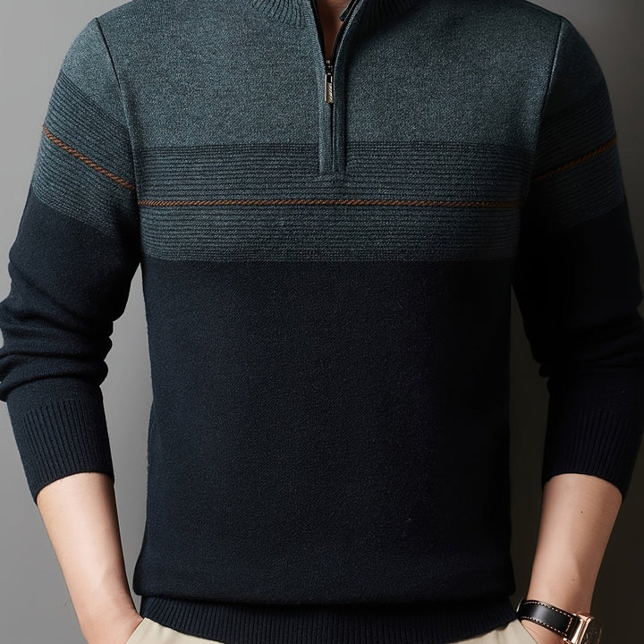 Dylan | Sweater con cuello alto y media cremallera