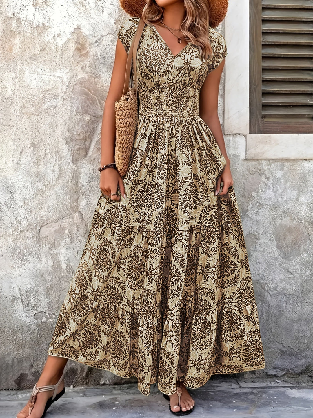 Sarai | Vestido largo estampado