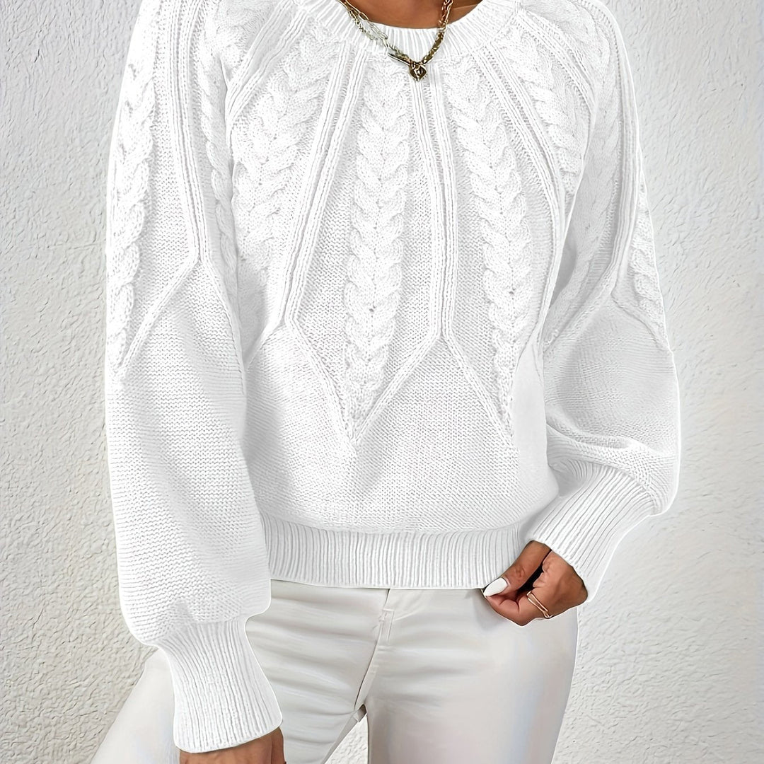 Sarita | Sweater de punto trenzado holgado
