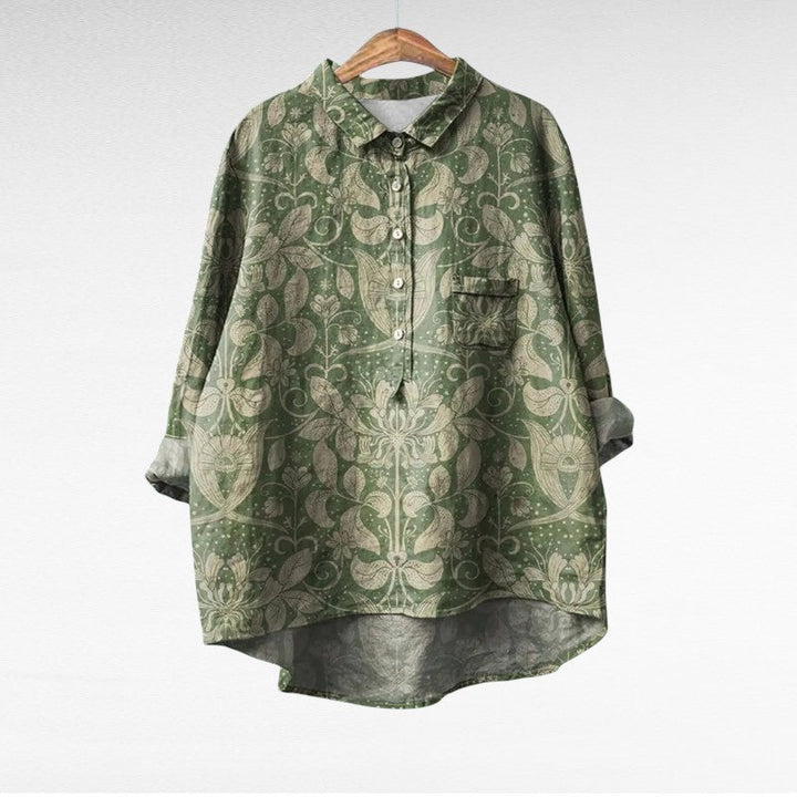 Paola Andrea | Blusa floral manga larga