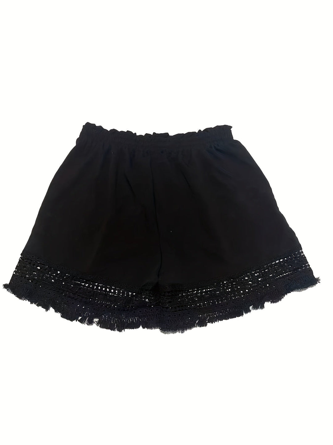 Iris | Shorts con cintura elasticada y calado