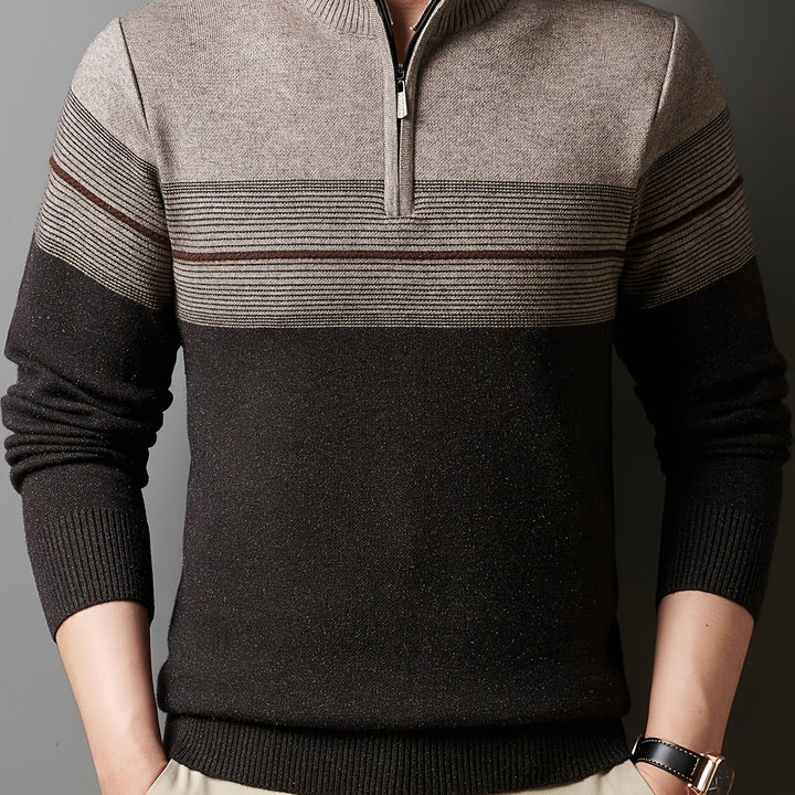 Dylan | Sweater con cuello alto y media cremallera