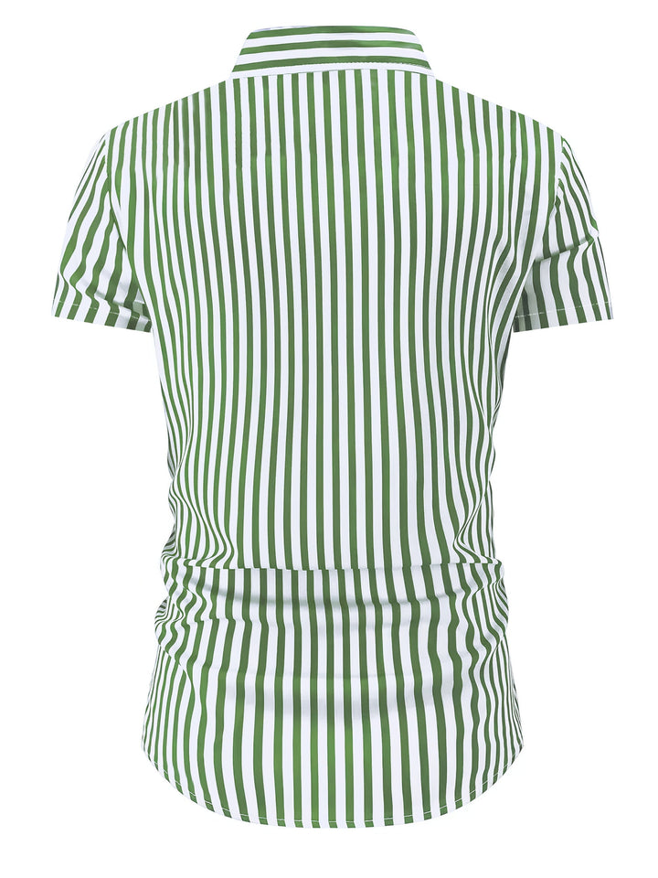 Iván | Camisa de rayas manga corta