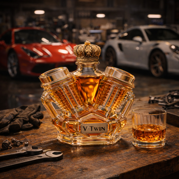 Faustino | Botella de whisky diseño v-Twin
