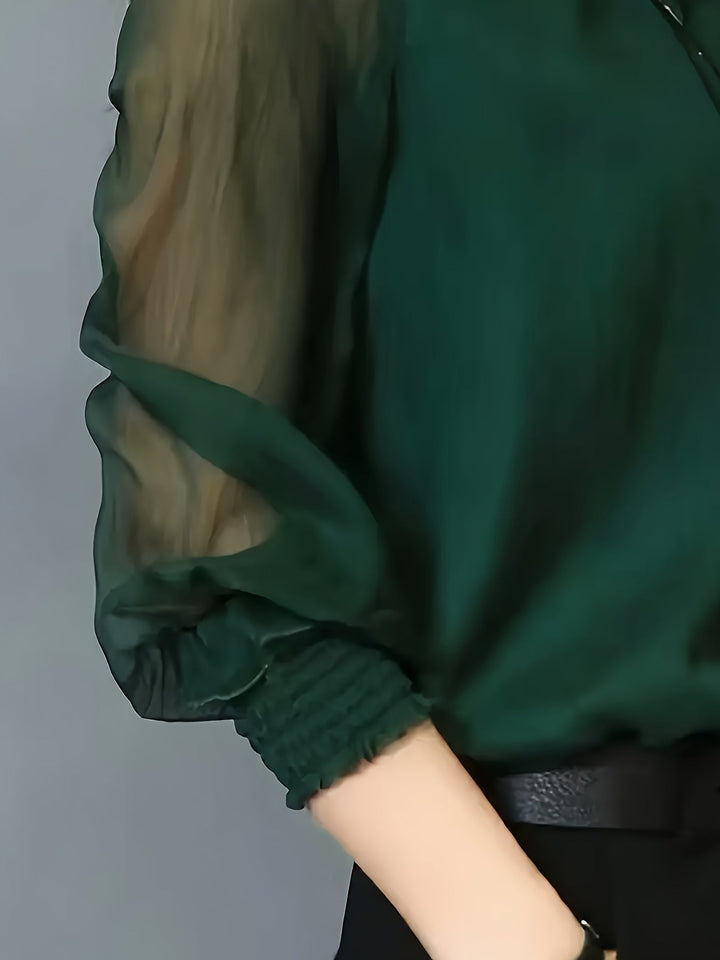 Ariela | Blusa manga larga con cuello alto